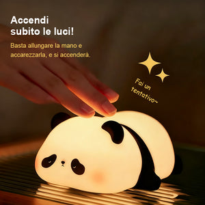 Simpatica luce notturna a forma di panda, decorazione per la camera da letto