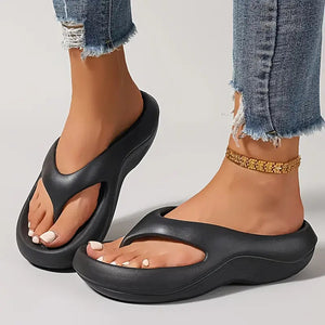 Sandali casual alla moda da donna, tinta unita