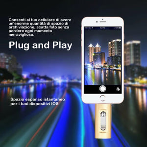 ⚡Unità flash 3 in 1, unità flash USB 3.0 portatile ad alta velocità, unità flash OTG con adattatore Type-C gratuito per telefoni Android/PC e altri dispositivi