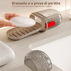 🔥Scatola porta sapone da viaggio