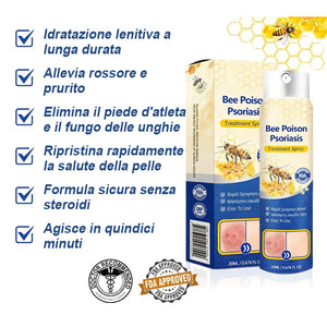 Spray per la psoriasi al veleno d'api