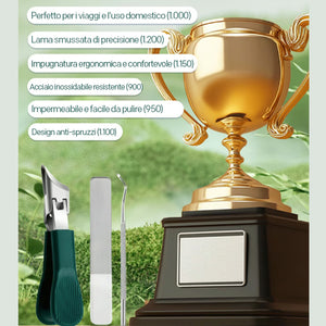 Set tagliaunghie con apertura ampia