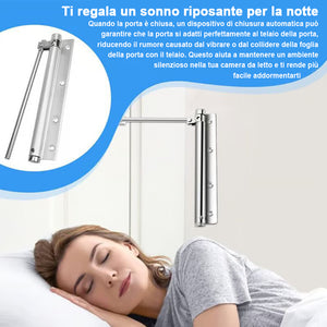 Chiudiporta automatico regolabile