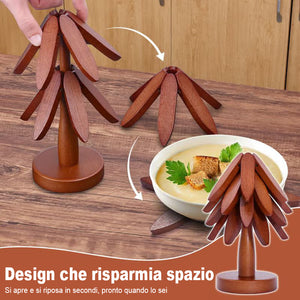 Tovagliette e sottobicchieri in legno naturale di alta qualità e resistenti al calore
