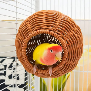Nido per uccelli in rattan robusto e traspirante
