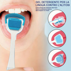Kit gel detergente probiotico per la lingua