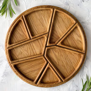 Vassoio per puzzle - Legno con divisori rimovibili