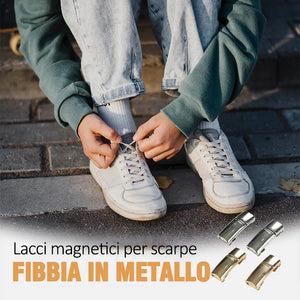 Fibbia magnetica per lacci delle scarpe