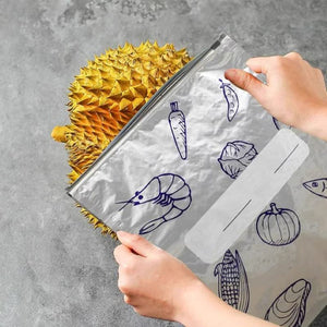 Sacchetti di alluminio richiudibili riutilizzabili per la conservazione (10 pezzi)