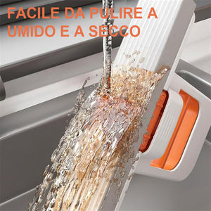 🧼Mini mocio pieghevole da tavolo – Mocio bagnato e asciutto