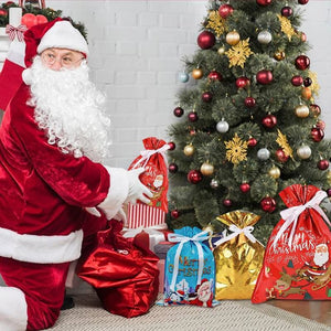 🎅🎁 Borsa regalo di Natale con coulisse
