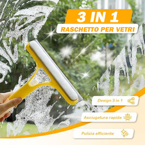 ✨Raschietto per la pulizia dei vetri 3 in 1