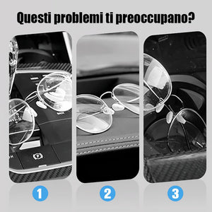 Supporto multifunzionale per occhiali da auto