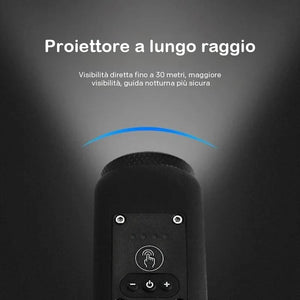Luce e clacson per bicicletta 2 in 1