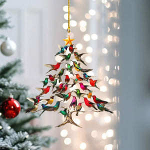 🔥🐦🎄Decorazione natalizia a forma di colibrì✨