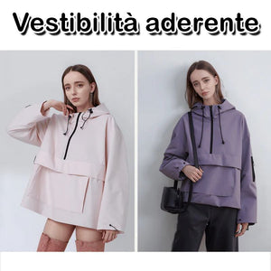 💦Giacca da donna tre in uno impermeabile, antipioggia, antivento e antifreddo