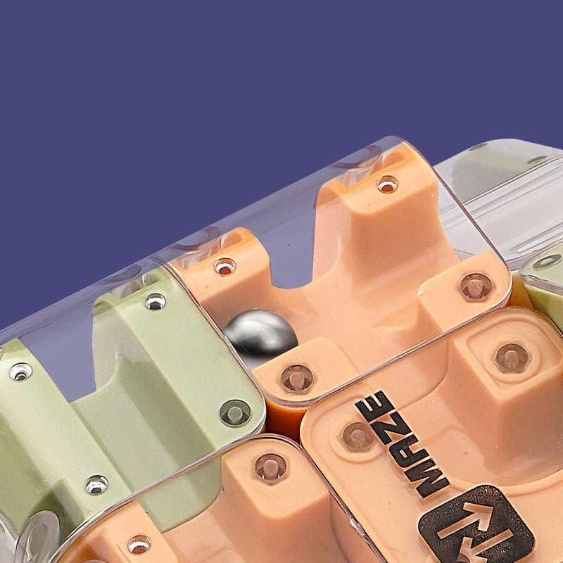 Cubo Labirinto 3D 2 In 1 – Puzzle Logico In ABS Con Sfera, Giocattolo Di Concentrazione Per Bambini E Adulti