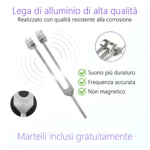 Dispositivo terapeutico a 128 Hz | Sollievo naturale dal dolore e dallo stress