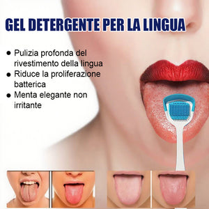 Kit gel detergente probiotico per la lingua