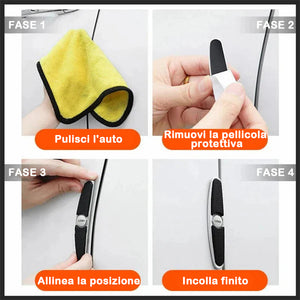 Paraurti in metallo per auto (4 pezzi/1 set)