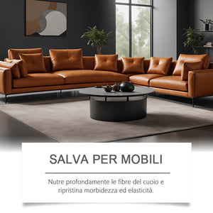 Unguento per la cura dei mobili in pelle