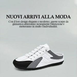 Sneaker da uomo con collo aperto