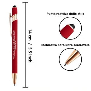 ❤️🙌Trova la forza quotidiana: penne Premium Comfort con versetti della Bibbia - 10 pezzi (set regalo)