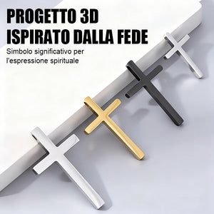 ✝️ Adesivo distintivo in metallo a forma di croce 3D✨Adesivo antigraffio per auto