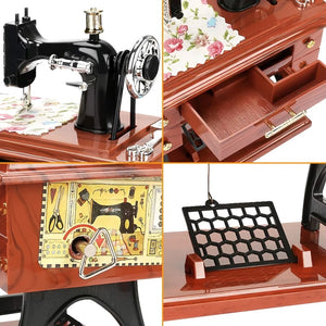 Carillon con design retrò a forma di macchina da cucire 🎶