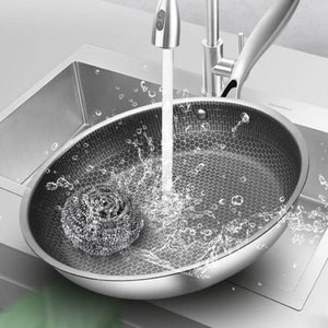 👨‍🍳 La padella antiaderente in acciaio inox che gli chef Michelin giurano! 5 volte più resistente🍳 (niente più uova bruciate!)