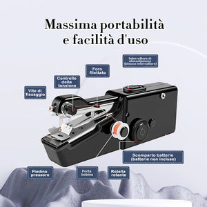 Mini macchina da cucire elettrica portatile