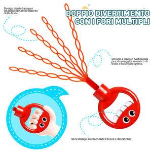 Simpatica bacchetta magica a 32 fori con volto sorridente