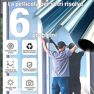 Pellicola per la privacy termoisolante e anti-UV