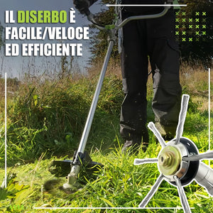Testina per tagliaerba in filo d'acciaio