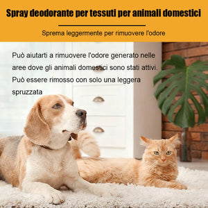 Spray deodorante forte per animali domestici