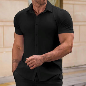 Camicia slim fit – 4-Way Flex, antipiega e adatta dall'ufficio alla palestra