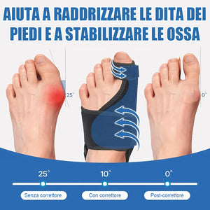 Correttore regolabile per alluce valgo