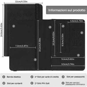 Portapassaporto da viaggio