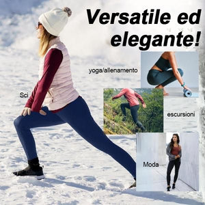 Leggings invernali in tessuto cashmere