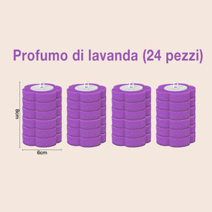 Spazzolino per WC monouso con testina in spugna