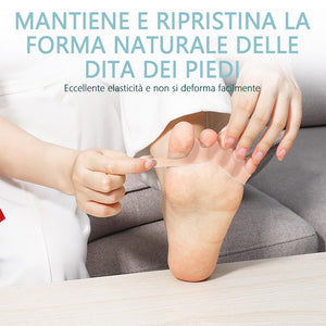 Cuscinetti in silicone per le dita dei piedi