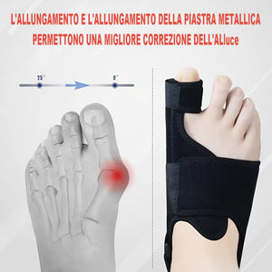 Correttore regolabile per alluce valgo