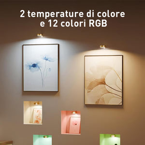 Lampada magnetica per quadri, 13 modalità di illuminazione