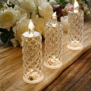 ✨ Portacandele a forma di rosa di cristallo- fascino romantico senza essere disordinato