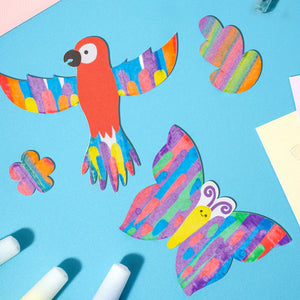 Set di cartoline creative Rainbow Scratch Art per bambini