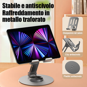 Supporto per cellulare da scrivania girevole a 360°