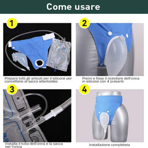 ❤Sacca di drenaggio urinario portatile riutilizzabile di grado medico