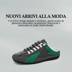 Sneaker da uomo con collo aperto