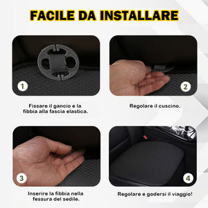 Coprisedili per auto in filamento di viscosa traspiranti e antiscivolo!