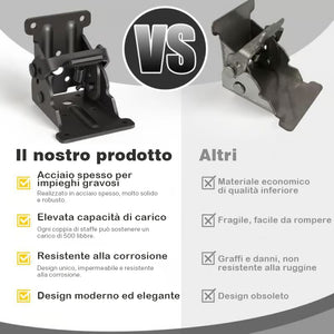 Staffe per gambe di tavoli pieghevoli ad alta resistenza con cerniere autobloccanti